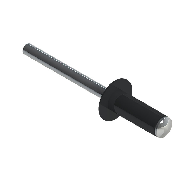 Заклёпка вытяжная Daxmer 4,0х10 RAL 7021 (750шт) нерж/нерж